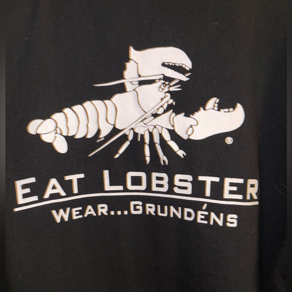 Grundens Eat Crab Eat Lobster Hoodie Size Small - Picture 6 of 7